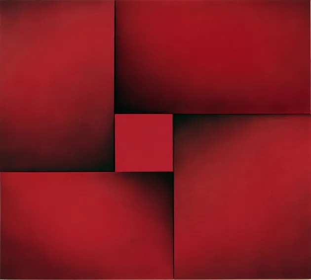             Fusion IV, 2016, H98xW110xD6cm, acrylic on cotton canvas          