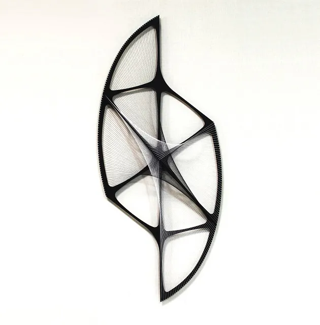             Night 7, 2016, 126×54×21cm, iron, polyester threads          