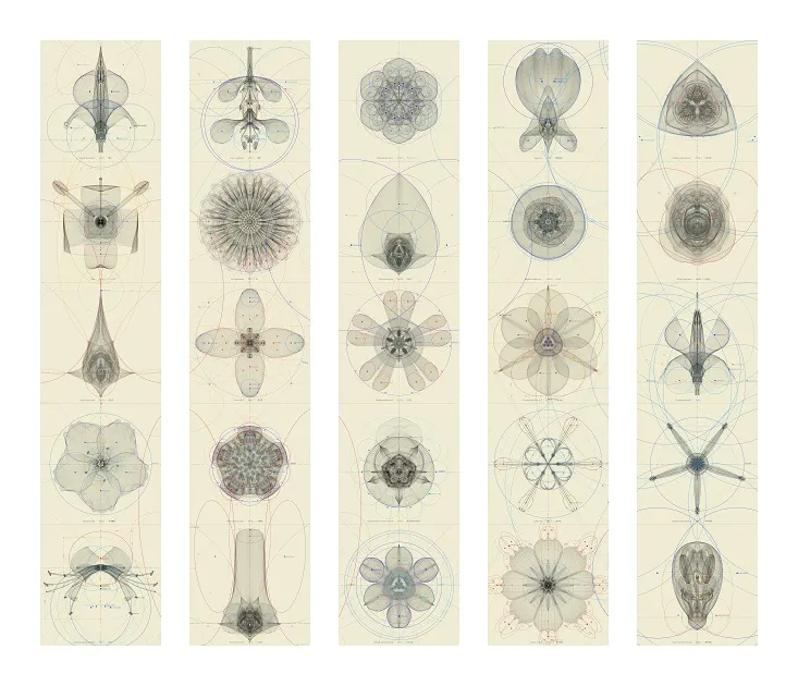             Kosmos-matrix-i-ow, 2015, 150x178cm, digital c-print / diasec framing          