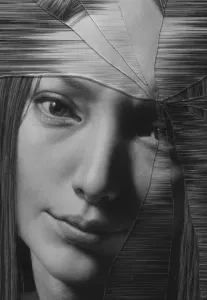 The Cracked Portrait # 4,

