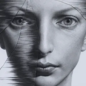 The Cracked Portrait # 5,


